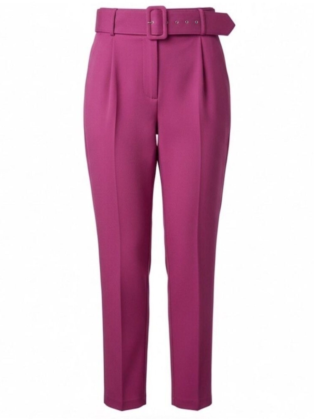 One n More Pink Pleated Trousers Small | Belted Dress Pants NWT